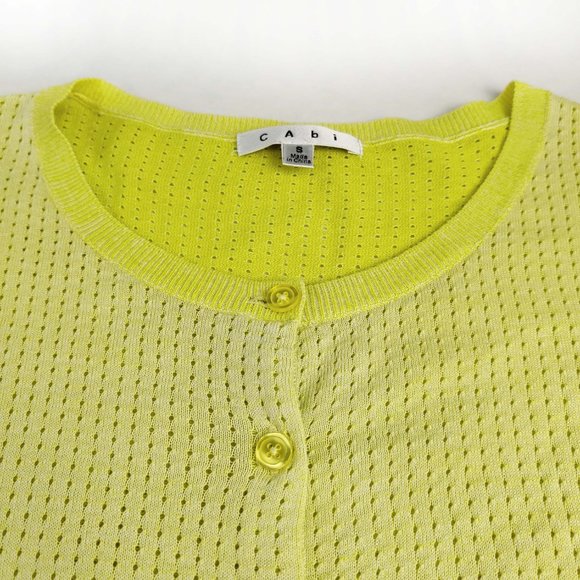 CABI Cardigan Sweater Daffodil Yellow Small - Picture 2 of 11